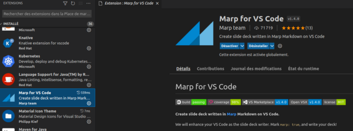 Marp for VS Code extension