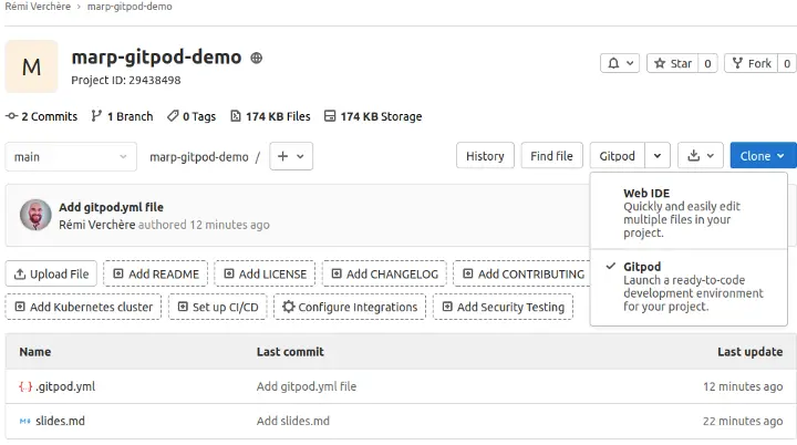 GitLab Gitpod IDE