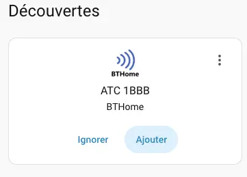 Detection BTHome