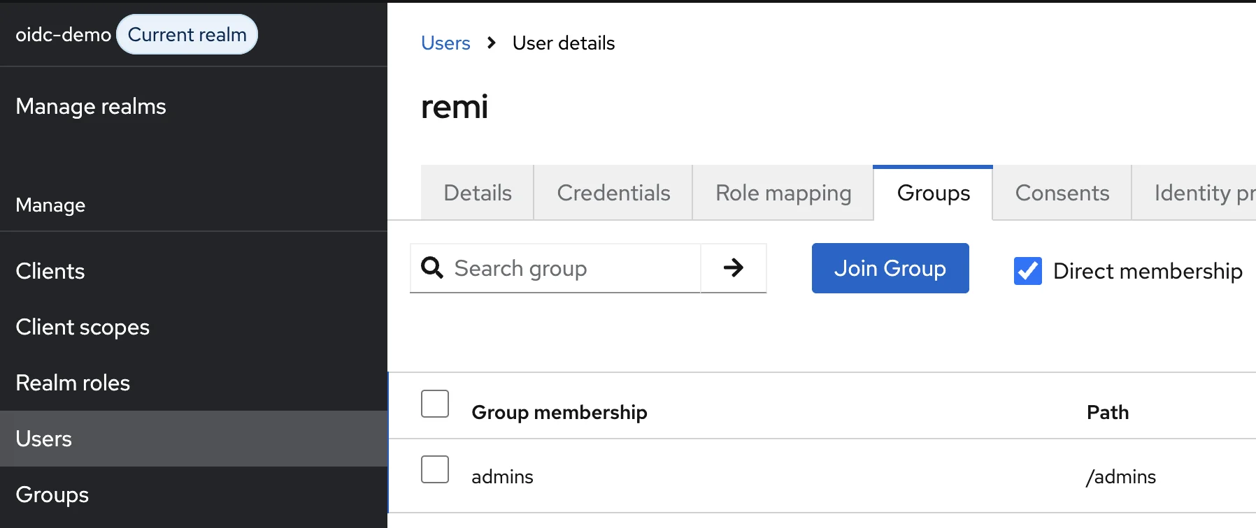 Full group path