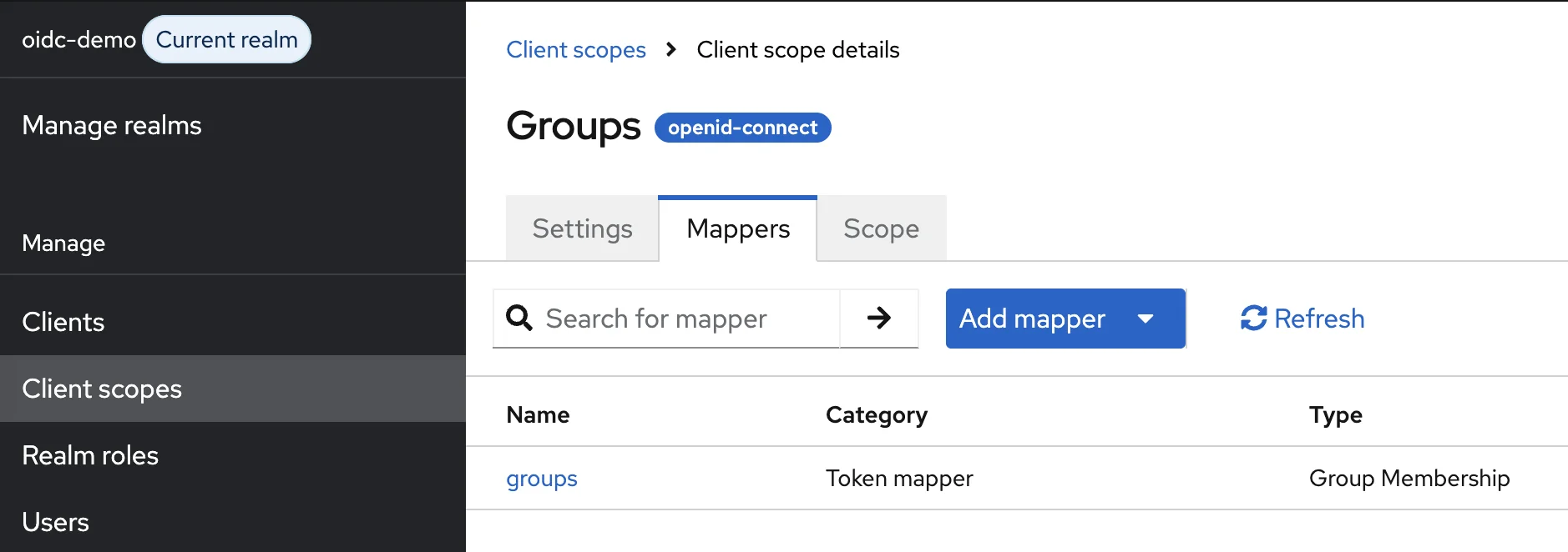 Group Membership mapper